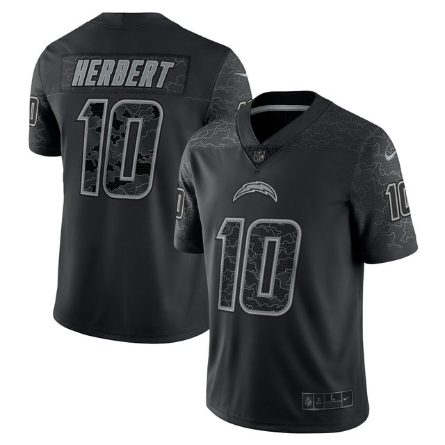 Homme Nike Justin Herbert Noir Los Angeles Chargers RFLCTV - Maillot limité