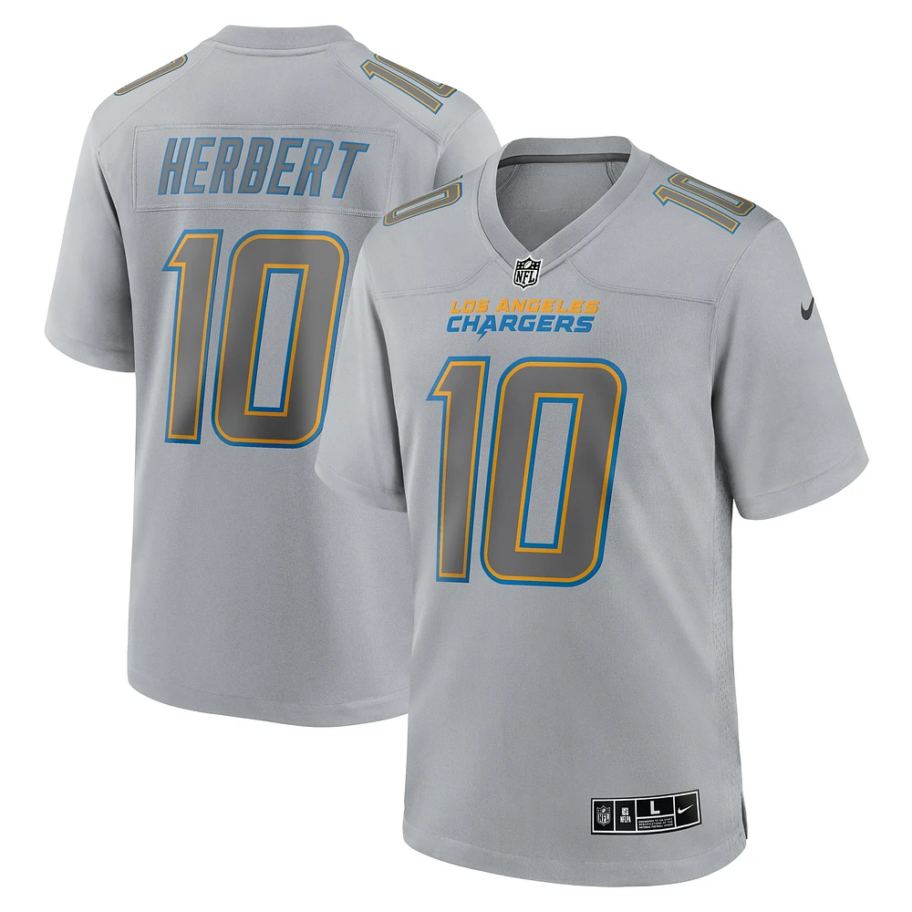 Maillot Los Angeles Chargers Atmosphere Fashion Game Nike Justin Herbert gris pour homme