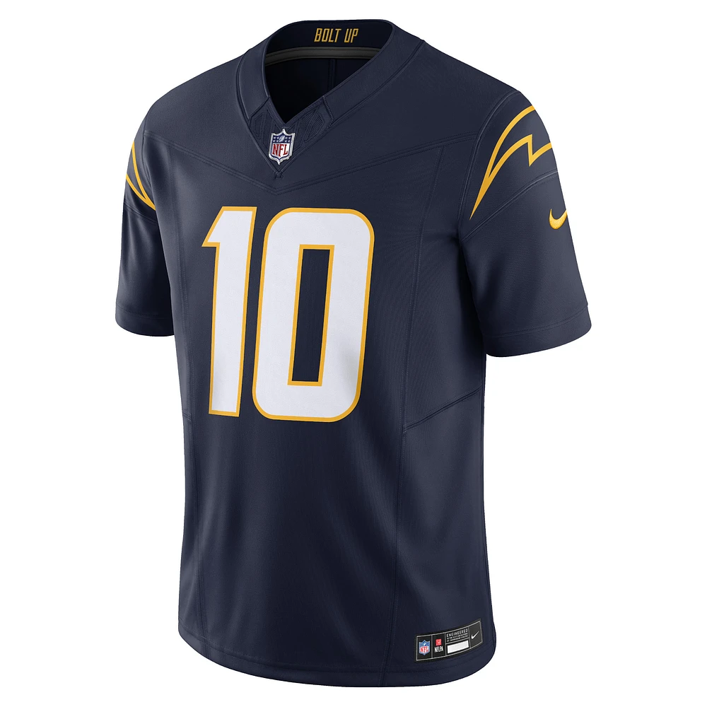 Nike Justin Herbert Marine Los Angeles Chargers Vapor F.U.S.E. Maillot limité