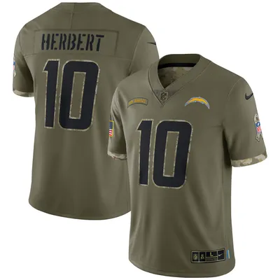 NFL Los Angeles Chargers (Justin Herbert) Men's Game Football Jersey