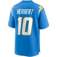 Men's Nike Justin Herbert Powder Blue Los Angeles Chargers Game - Jersey