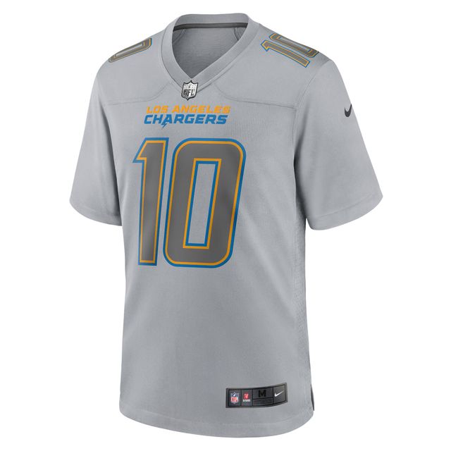 Nike Los Angeles Chargers Atmosphere Fashion Game Justin Herbert pour homme - Argent Maillot