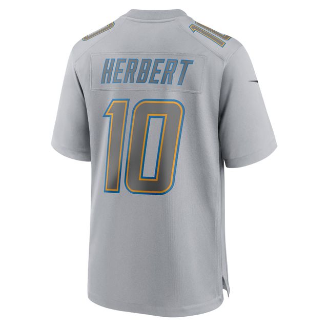 Nike Los Angeles Chargers Atmosphere Fashion Game Justin Herbert pour homme - Argent Maillot