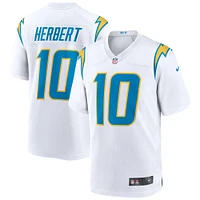 Maillot de match Nike Justin Herbert des Chargers Los Angeles blanc pour homme