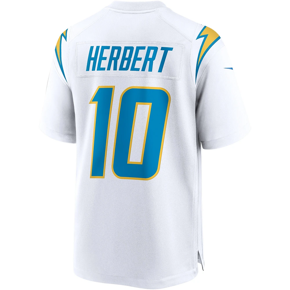 Maillot de match Nike Justin Herbert des Chargers Los Angeles blanc pour homme