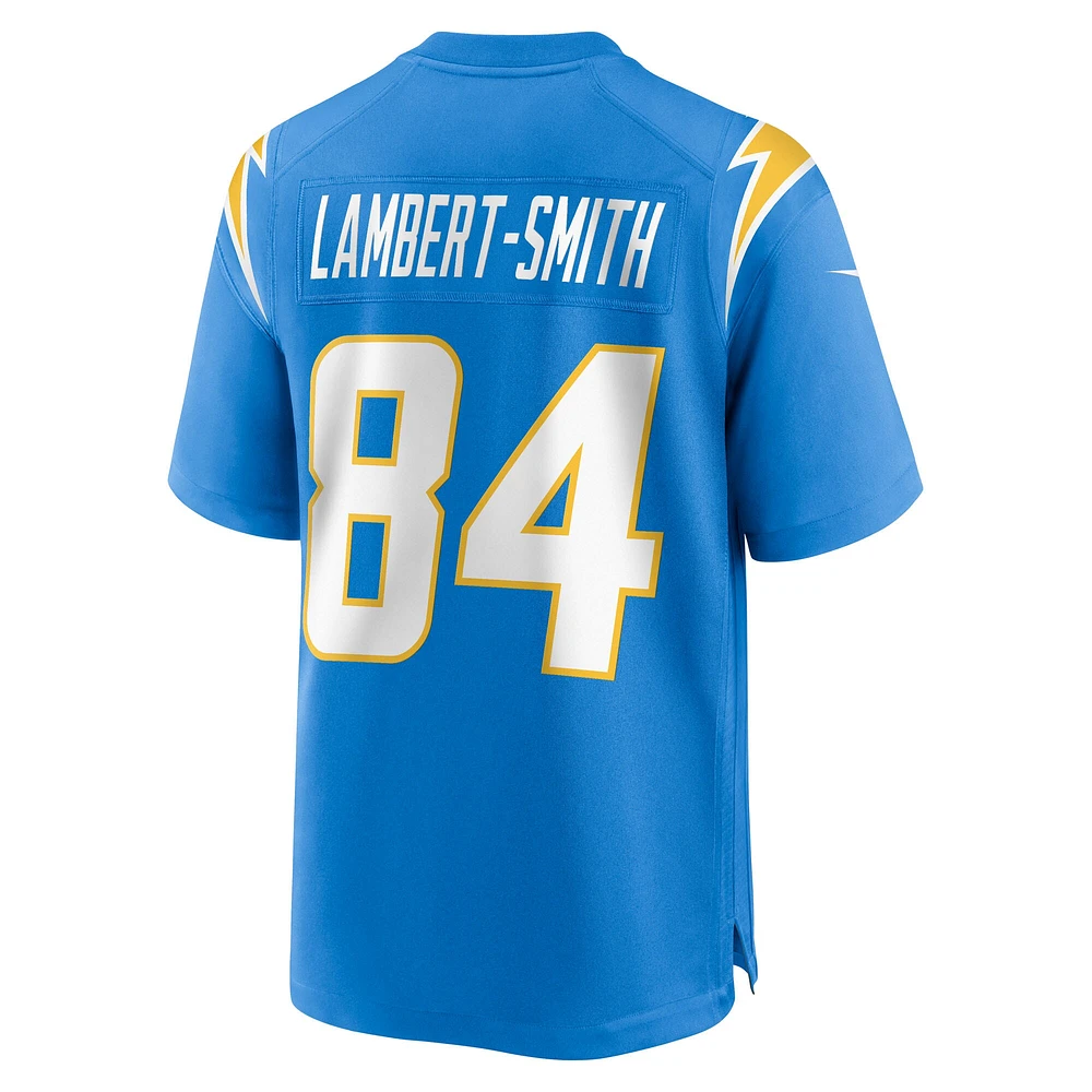 Men's Nike KeAndre Lambert-Smith  Powder Blue Los Angeles Chargers Team Game Jersey