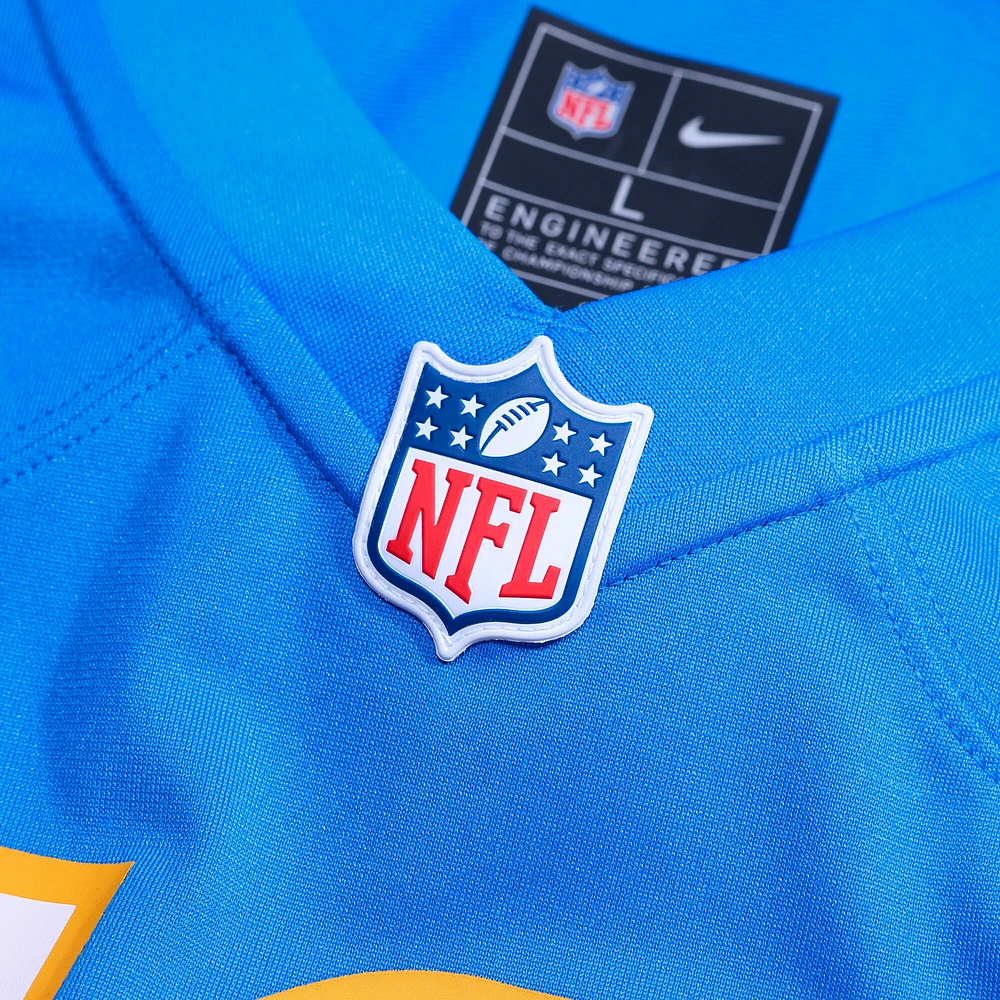 Men's Nike KeAndre Lambert-Smith  Powder Blue Los Angeles Chargers Team Game Jersey