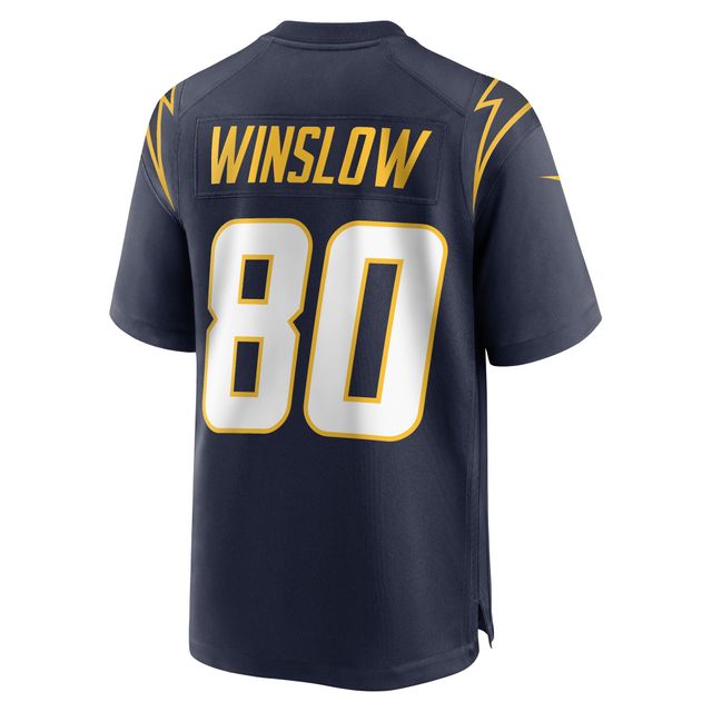 Maillot de joueur retraité Nike Kellen Winslow pour hommes, bleu marine, Los Angeles Chargers