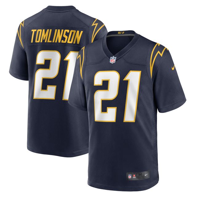 Maillot de joueur retraité Nike LaDainian Tomlinson pour hommes, bleu marine, Los Angeles Chargers