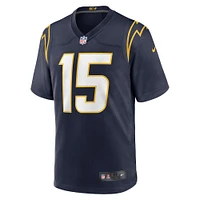 Maillot de jeu alternatif Nike Ladd McConkey pour hommes, bleu marine, Los Angeles Chargers