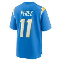 Men's Nike Luis Perez  Powder Blue Los Angeles Chargers Team Game Jersey