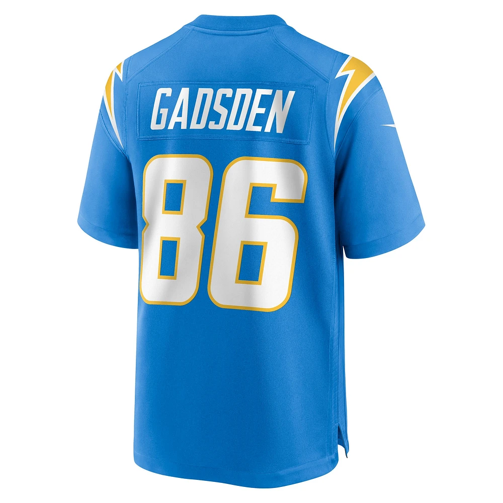 Men's Nike Oronde Gadsden  Powder Blue Los Angeles Chargers Team Game Jersey