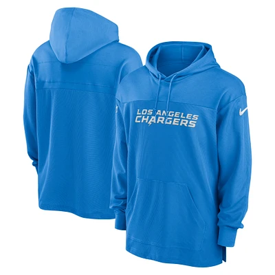 Haut à capuche léger Nike Powder Blue Los Angeles Chargers 2023 Sideline Performance pour homme