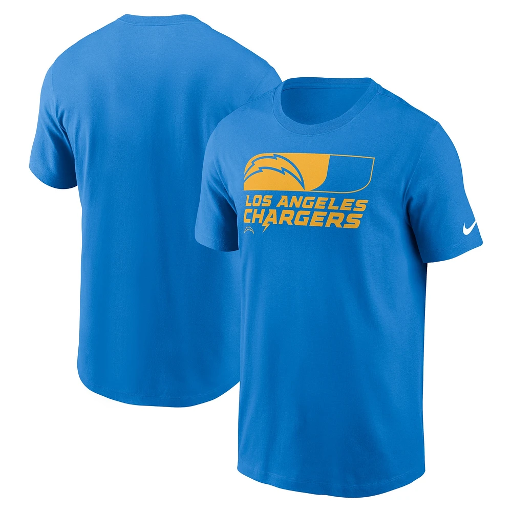 T-shirt Nike Air Essential bleu poudre pour homme Los Angeles Chargers