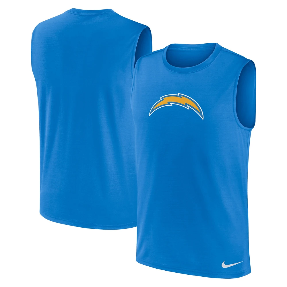 Débardeur Nike bleu poudre Los Angeles Chargers Blitz Legend Muscle Perform pour homme