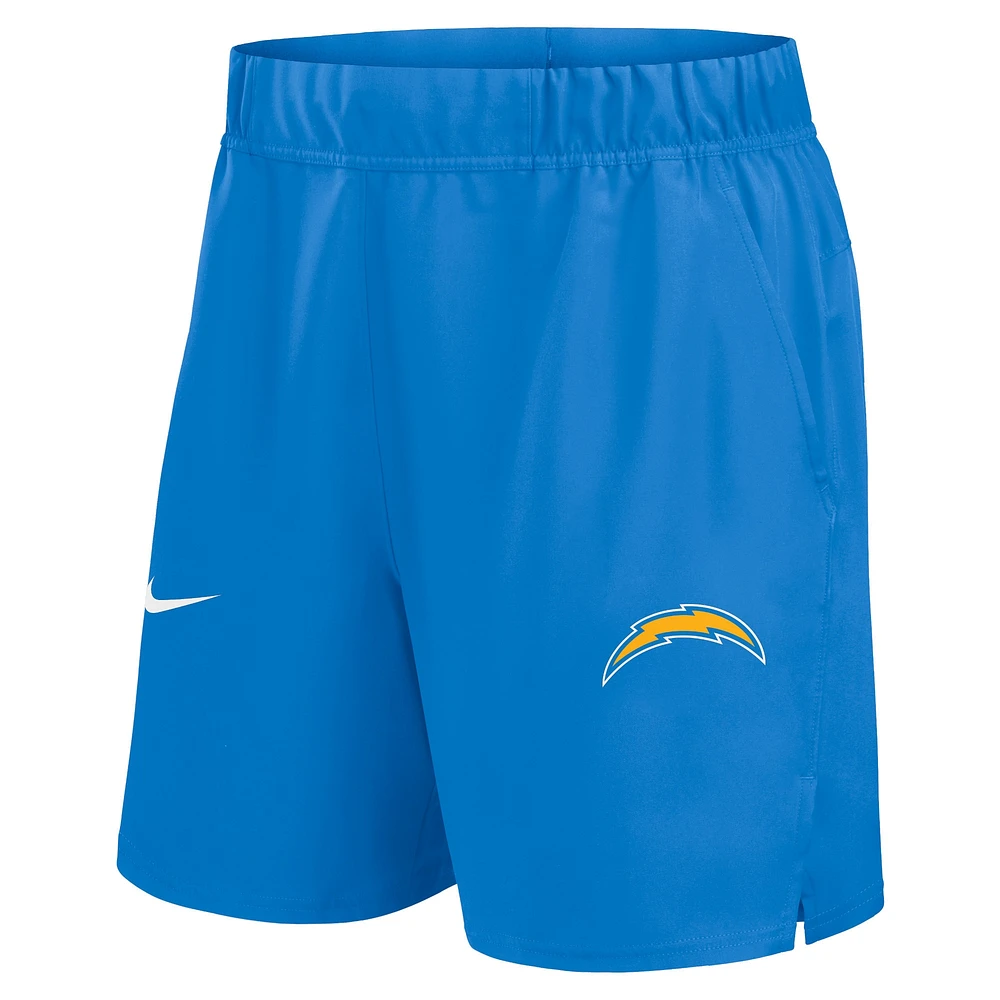 Short Nike Bleu Poudre Los Angeles Chargers Blitz Victory Performance pour homme