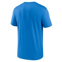 Men's Nike Powder Blue Los Angeles Chargers Fan Gear Horizontal Lockup Legend - Performance T-Shirt