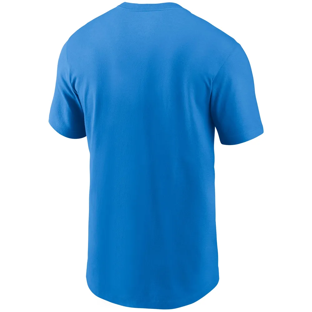 T-shirt Nike pour hommes, bleu poudre, Los Angeles Chargers, Hometown Collection Bolts