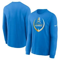 Men's Nike Powder Blue Los Angeles Chargers Icon Legend Long Sleeve Performance T-Shirt