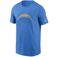 T-shirt avec logo principal des Chargers de Los Angeles Nike bleu poudré pour homme