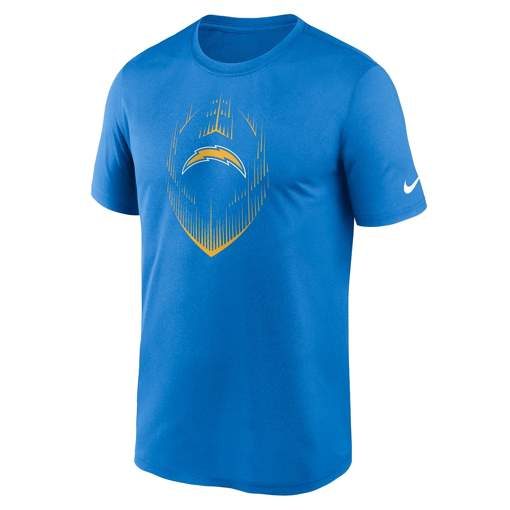 T-shirt Nike Performance Primetime Legend Icon bleu poudré pour homme des Los Angeles Chargers