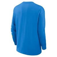 Men's Nike Powder Blue Los Angeles Chargers Rewind Heavy Max 90 Pocket Long Sleeve T-Shirt