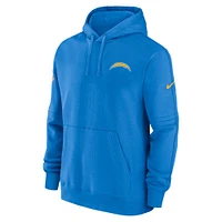 Men's Nike Powder Blue Los Angeles Chargers Sideline Club Fleece Pullover Hoodie