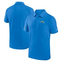 Polo de performance Nike pour hommes, bleu poudre, Los Angeles Chargers Sideline Coaches