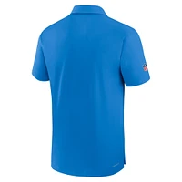 Polo de performance Nike pour hommes, bleu poudre, Los Angeles Chargers Sideline Coaches