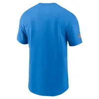 Men's Nike Powder Blue Los Angeles Chargers Sideline Infograph Lockup Performance T-Shirt