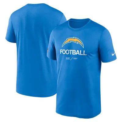 Los Angeles Chargers Nike Sideline Infograph Performance T-Shirt - Powder Blue