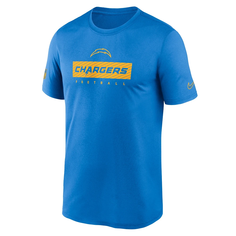 T-shirt Nike Powder Blue Los Angeles Chargers Sideline Legend Performance pour homme