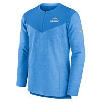 Men's Nike Powder Blue Los Angeles Chargers Sideline Lockup Performance Quarter-Zip Top