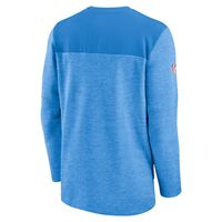 Men's Nike Powder Blue Los Angeles Chargers Sideline Lockup Performance Quarter-Zip Top