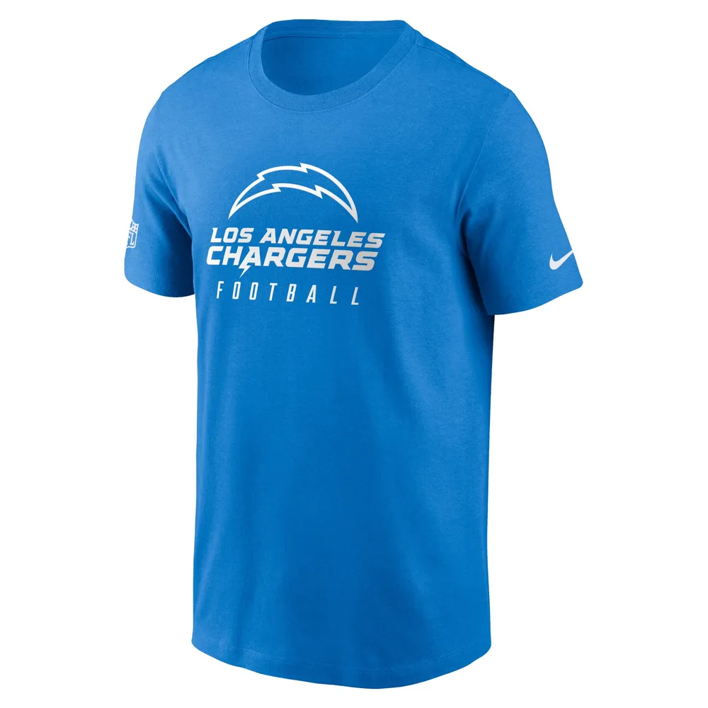 Men's Nike Powder Blue Los Angeles Chargers Sideline Performance - T-Shirt