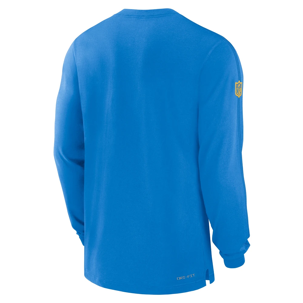 Men's Nike Powder Blue Los Angeles Chargers Sideline Player Performance Long Sleeve T-Shirt