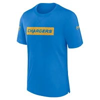 T-shirt Nike Powder Blue Los Angeles Chargers Sideline Player Performance pour homme