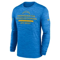 Men's Nike Powder Blue Los Angeles Chargers Sideline Velocity Performance Long Sleeve T-Shirt