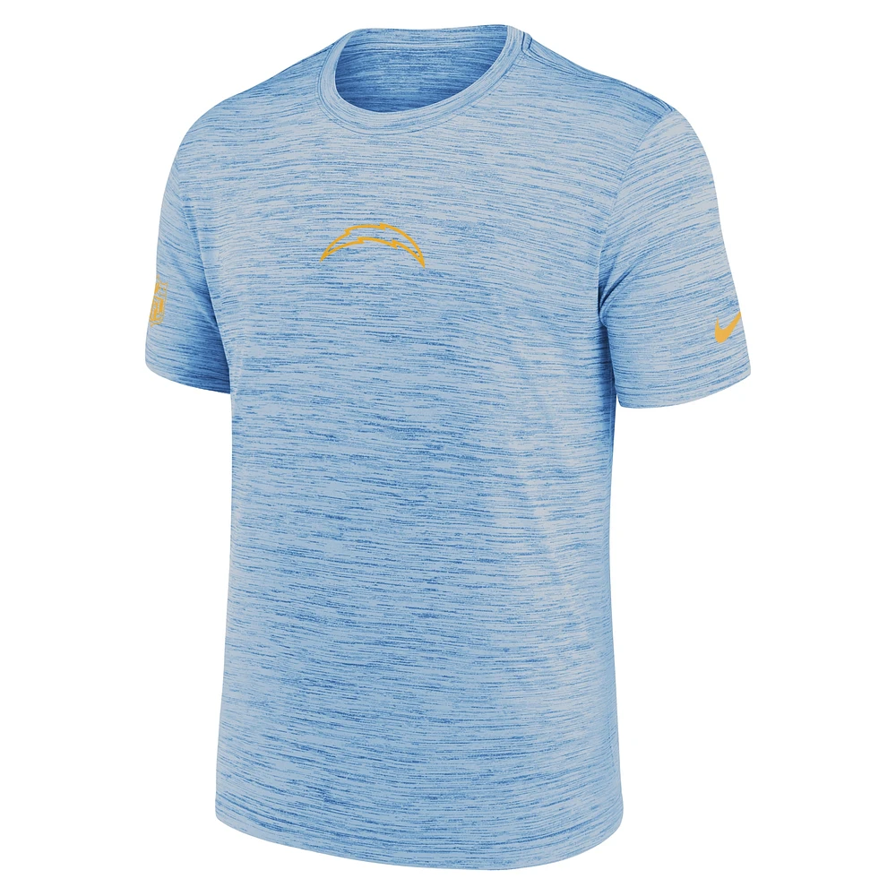 Men's Nike Powder Blue Los Angeles Chargers Sideline Velocity Performance T-Shirt