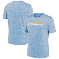 T-shirt Performance Velocity Sideline Team des Los Angeles Chargers Nike Powder Blue pour homme