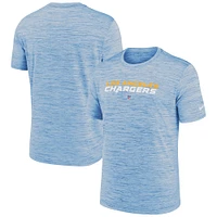 T-shirt Performance Velocity Sideline Team des Los Angeles Chargers Nike Powder Blue pour homme