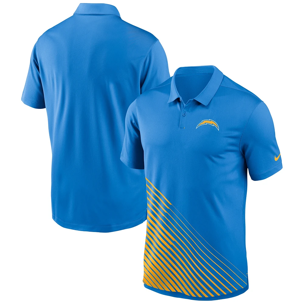 Polo Nike Los Angeles Chargers Vapor Performance pour Homme - Bleu poudré