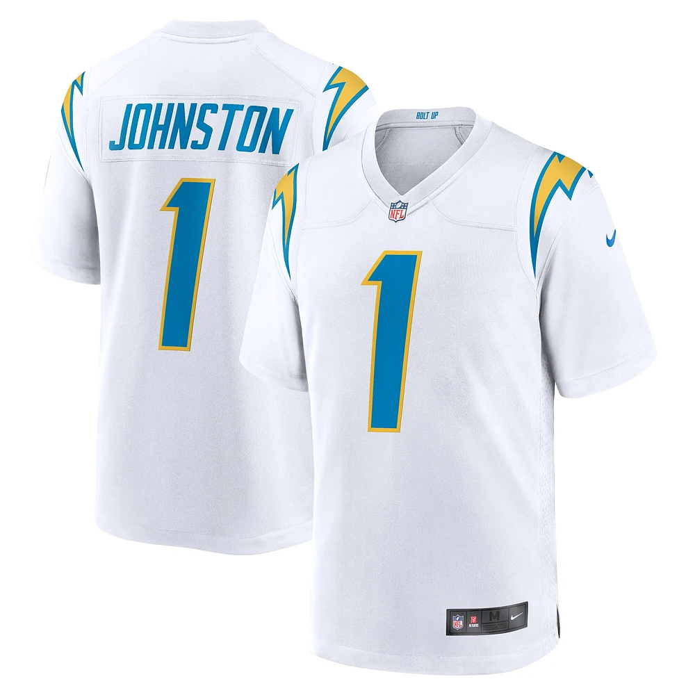 Homme Nike Quentin Johnston Blanc Los Angeles Chargers Away Game Jersey