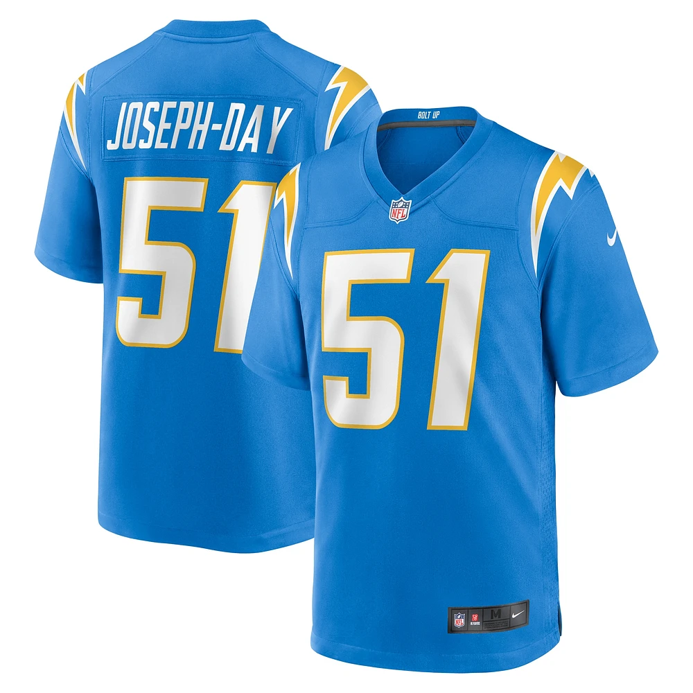 Maillot Los Angeles Chargers Game Player Nike Sebastian Joseph-Day Powder Blue pour Homme