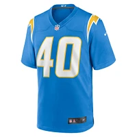 Maillot de match Nike Stephen Anderson des Chargers Los Angeles pour homme, bleu poudre