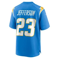 Maillot de match Nike Tony Jefferson bleu poudre pour homme des Los Angeles Chargers