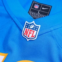 Maillot Nike Trey Lance bleu poudre pour homme des Los Angeles Chargers