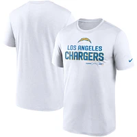 Men's Nike White Los Angeles Chargers Legend Community Performance T-Shirt