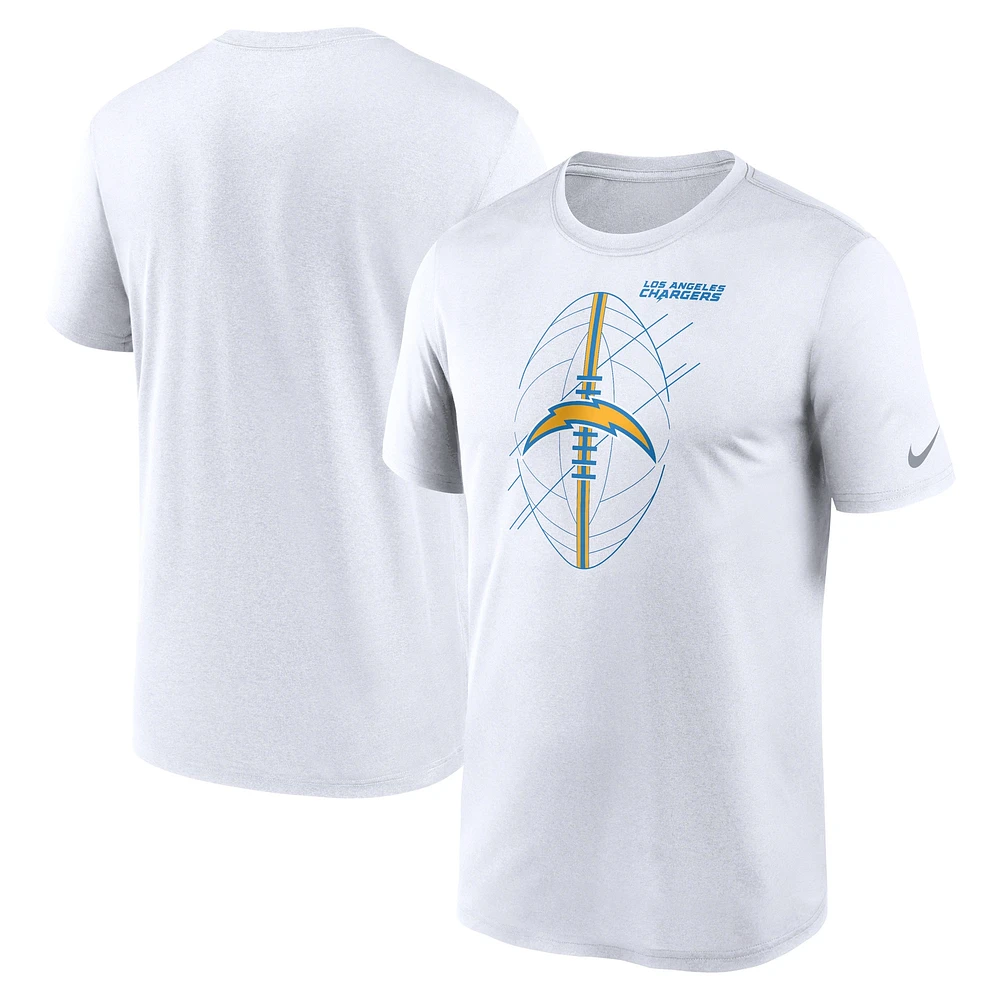 T-shirt Nike Los Angeles Chargers Legend Icon Performance pour homme - Blanc