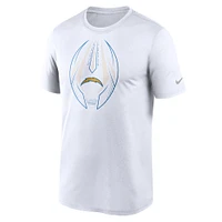 T-shirt Nike Los Angeles Chargers Team Legend Icon Performance pour homme - Blanc